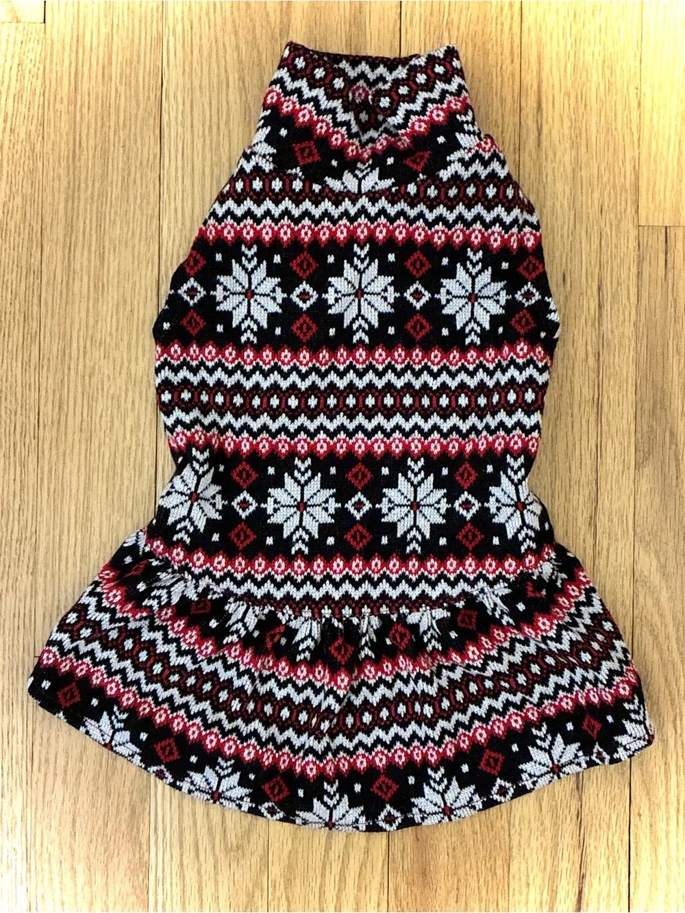 NWT Holiday/Christmas Dog Dress Turtleneck Sweater Dress, Size Small